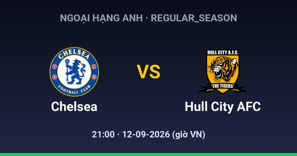 Chelsea FC vs Hull City AFC