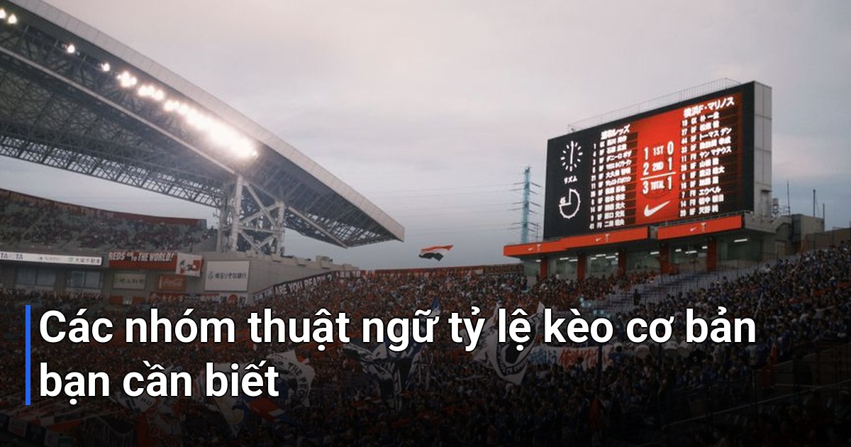 Các nhóm thuật ngữ tỷ lệ kèo cơ bản bạn cần biết